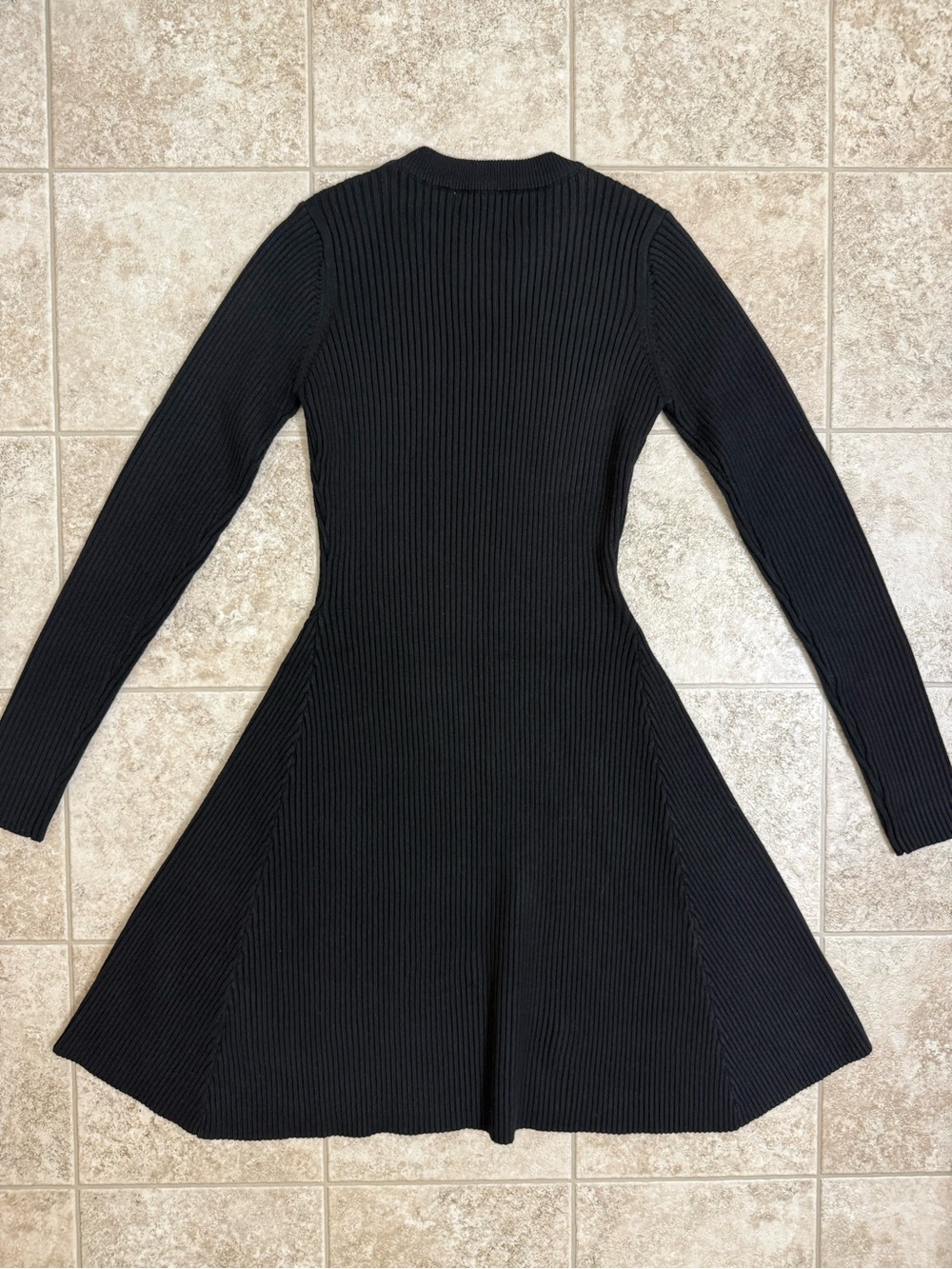 Pinch Knit Ribbed Dress - Picture 2 of 8